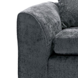 Furnishings For Less UK Zina Grey Chenille Fabric 3 Seater Sofa Scatter Back - thumbnail 2