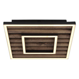 Luminosa Lighting Luminosa Woody 30Cm Integrated Led Semi Flush Ceiling Light Matt Black Led 3000K - thumbnail 3