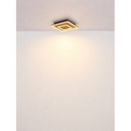 Luminosa Lighting Luminosa Woody 30Cm Integrated Led Semi Flush Ceiling Light Matt Black Led 3000K - thumbnail 6