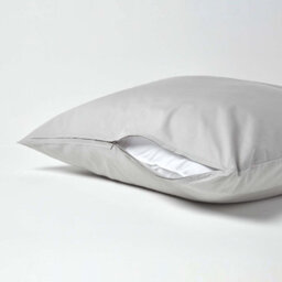 Homescapes Silver Grey Continental Egyptian Cotton Pillowcase 200 Tc, 60 X 60 Cm - thumbnail 3
