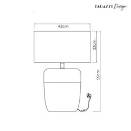 Pagazzi Lighting Pagazzi Syla Black And Gold Table Lamp - thumbnail 7