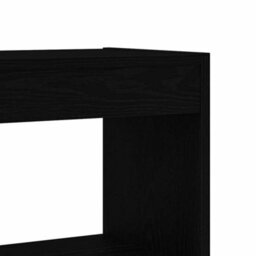 Berkfield Bookcase Black Oak Engineered Wood 100 X 30 X 198 Cm Shelving - thumbnail 8