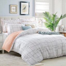 Ameha Printed Duvet Cover 3 Piece Set Tile Pattern Design Reversible & Skin-Friendly Double Size (200X200Cm) - thumbnail 9