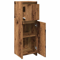 Vidaxl Bathroom Cabinet Old Wood 30X30X95 Cm Engineered Wood - thumbnail 7