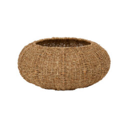 Teamson Pets Indoor Wicker Cat Or Small Dog Bed, Bowl Shaped Lounger Basket With Removable Washable Cushion Tan/cream - thumbnail 4