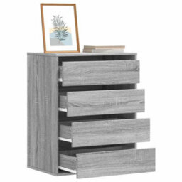 Walplus Corner Chest Of Drawers Grey Sonoma 60X41X76 Cm Engineered Wood - thumbnail 1