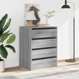 Walplus Corner Chest Of Drawers Grey Sonoma 60X41X76 Cm Engineered Wood - thumbnail 3