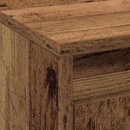 Berkfield Tv Cabinet With Led - Old Wood, 139.5X34X50 Cm, Made From Engineered Wood - thumbnail 9