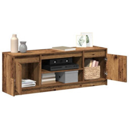 Berkfield Tv Cabinet With Led - Old Wood, 139.5X34X50 Cm, Made From Engineered Wood - thumbnail 3