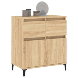 Berkfield Elegant Sideboard Sonoma Oak 60X35X70 Cm Engineered Wood - thumbnail 4