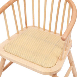 Nordlys Set Of 2 Wood And Natural Rattan Dining Chairs Exotic Boho Dining Room - thumbnail 7