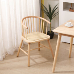 Nordlys Set Of 2 Wood And Natural Rattan Dining Chairs Exotic Boho Dining Room - thumbnail 3