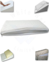 TheWhiteWater Limited Baby Wedge Pillow 100% Real Viscoelastic Pure Foam Bamboo Hypoallergenic Triangle Cushion - Small Wedge Pillow 36 X 32 X 7 Cm - thumbnail 2