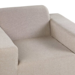 Beliani Set Of 2 Garden Armchairs Rovigo Fabric Beige - thumbnail 7