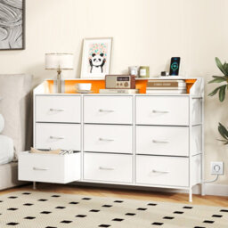 Gainoom Dresser For Bedroom Storage Organizer With Led Lights & Metal Frame - thumbnail 4
