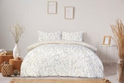 Smart Living Luxury Soft Reversible Frosted Foliage Duvet Cover & Pillowcases