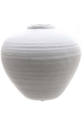 Regola Matt White Ceramic Vase, Modern Minimalist Floral Decor - image 1