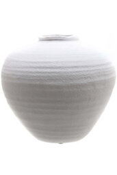 Regola Matt White Ceramic Vase, Modern Minimalist Floral Decor - thumbnail 1