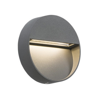 Luminosa Lighting Luminosa Led Round Wall/guide Light - Grey, 230V Ip44 2W