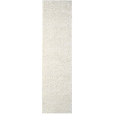 The Rugs White Soft Plain Design Fluffy Shaggy Rugs And Runners High Pile Living Room Kitchen Hallway 380 - image 1