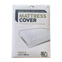 Single Size Mattress Cover For Moving Homes. Durable, Reusable, And Water Resistant Protection - thumbnail 1