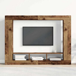 Berkfield Tv Cabinet Wall-Mounted Old Wood 152X22X113 Cm - thumbnail 4