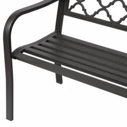 Outsunny Outdoor Garden Bench 2 Seater Patio Porch Loveseat Chair Seater Brown - thumbnail 9