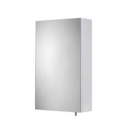 Croydex Cullen Gloss White Wall-Mounted Single Bathroom Cabinet (H) 500mm (W) 300mm (D) 12Cm