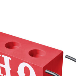 Beliani  Candle Holder Kuhmo Metal Red - thumbnail 8