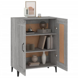 Vidaxl Sideboard Grey Sonoma 69.5X34X90 Cm Engineered Wood - thumbnail 4