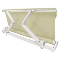 Sundaze 2 X 1.5M Manual Awning Retractable Garden Patio Canopy Sun Shade Shelter With Fittings And Crank Handle Cream - thumbnail 7