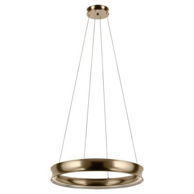 Luminosa Lighting Elstead Larousse Integrated Led Medium Pendant Light Champagne Bronze 2665K - image 1