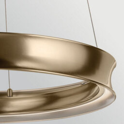 Luminosa Lighting Elstead Larousse Integrated Led Medium Pendant Light Champagne Bronze 2665K - thumbnail 5