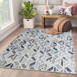 Ameha Luxury Zara Printed Rug Non Slip Bedroom Living Room Hallway Area Carpet 120X170 Cm - thumbnail 8