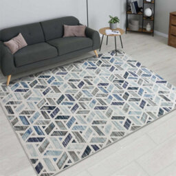 Ameha Luxury Zara Printed Rug Non Slip Bedroom Living Room Hallway Area Carpet 120X170 Cm - thumbnail 4