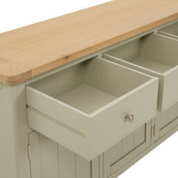 The Furniture Market Marbury Sage Green Painted Extra Large 4 Drawer 4 Door Sideboard - thumbnail 6