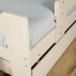 Home Source Ackworth Single White Pull Out Trundle Wooden Frame Guest Bed - thumbnail 8