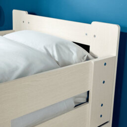 Home Source Ackworth Single White Pull Out Trundle Wooden Frame Guest Bed - thumbnail 7