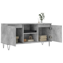 Vidaxl Tv Cabinet Concrete Grey 104X35X50 Cm Engineered Wood - thumbnail 4