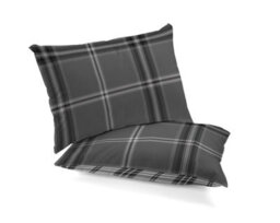 Gc Gaveno Cavailia Swiss Cheked Duvet Cover Bedding Set Grey Double 3Pc With Reversible Checkered Print Quilt Cover - thumbnail 4