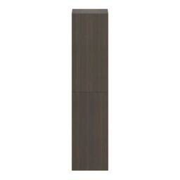 GoodHome Kentia Brown Walnut Veneer Bathroom Double Wall Cabinet (H)150Cm (W)35Cm - thumbnail 2