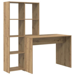 Walplus Desk With Shelf Artisan Oak 138.5 X 55 X 143 Cm Engineered Wood - thumbnail 2