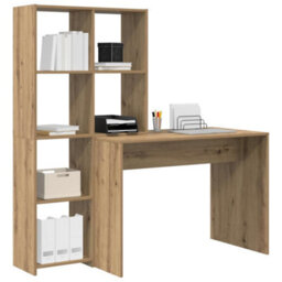 Walplus Desk With Shelf Artisan Oak 138.5 X 55 X 143 Cm Engineered Wood - thumbnail 3