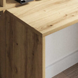 Walplus Desk With Shelf Artisan Oak 138.5 X 55 X 143 Cm Engineered Wood - thumbnail 4