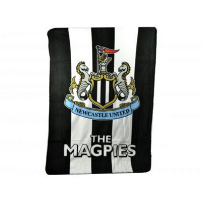 Newcastle United Fc Fleece Blanket White/black (One Size) - image 1