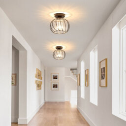 Pheashine Ceiling Lights ,modern Crystal Flush Mount Ceiling Light ,e27 Black Metal For Kitchen Hallway Living Room - thumbnail 5