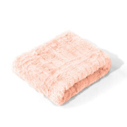 Thehotsale Jade Pink Striped Oversized Bedding Set With Rabbit Fur-Like Plush Fabric (Three-Piece Set) - thumbnail 6