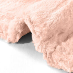 Thehotsale Jade Pink Striped Oversized Bedding Set With Rabbit Fur-Like Plush Fabric (Three-Piece Set) - thumbnail 4