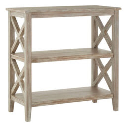 Orsina Three Shelf Winter Melody Book Case, Pine Wood Tall Book Shelf, Large Book Case For Home & Office - thumbnail 2