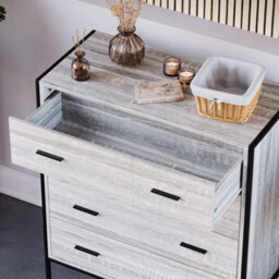 Lassic Vida Designs Brooklyn Grey 4 Drawer Chest (H)990mm (W)830mm (D)400mm - thumbnail 7